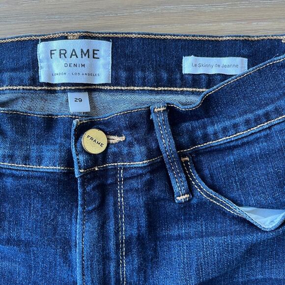 FRAME Denim Le Skinny de Jeanne Jeans Queens Way sz 29 - Picture 4 of 5